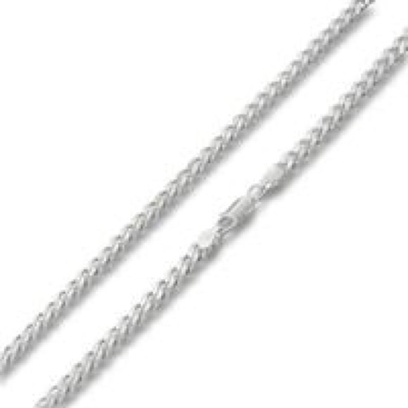 Sterling Silver Bracelet Curb 9” Chain 6MM - Picture 2 of 6